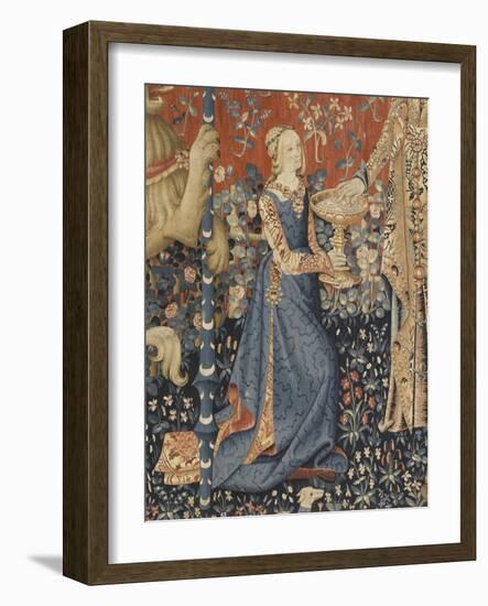 Tenture de la Dame à la Licorne : Le Goût-null-Framed Giclee Print