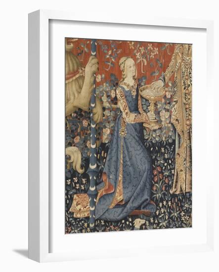 Tenture de la Dame à la Licorne : Le Goût-null-Framed Giclee Print