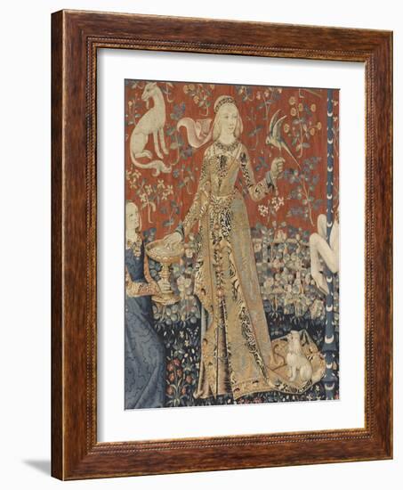 Tenture de la Dame à la Licorne : Le Goût-null-Framed Giclee Print