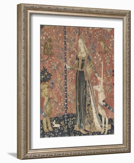 Tenture de la Dame à la Licorne : le Toucher-null-Framed Giclee Print