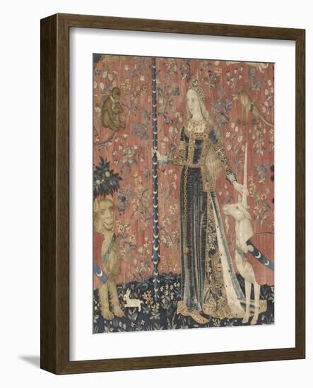 Tenture de la Dame à la Licorne : le Toucher-null-Framed Giclee Print