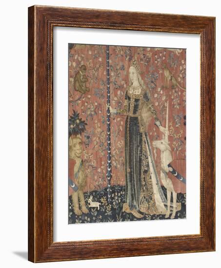 Tenture de la Dame à la Licorne : le Toucher-null-Framed Giclee Print