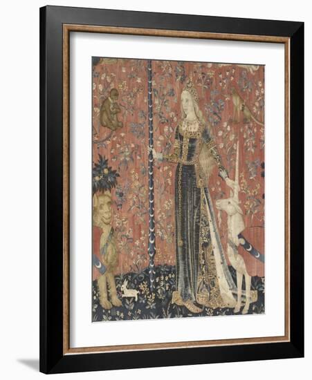 Tenture de la Dame à la Licorne : le Toucher-null-Framed Premium Giclee Print