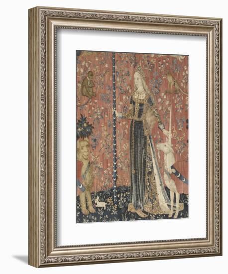 Tenture de la Dame à la Licorne : le Toucher-null-Framed Giclee Print