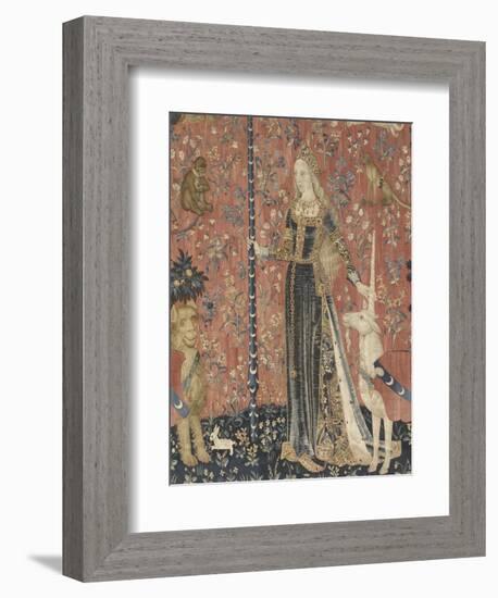 Tenture de la Dame à la Licorne : le Toucher-null-Framed Giclee Print