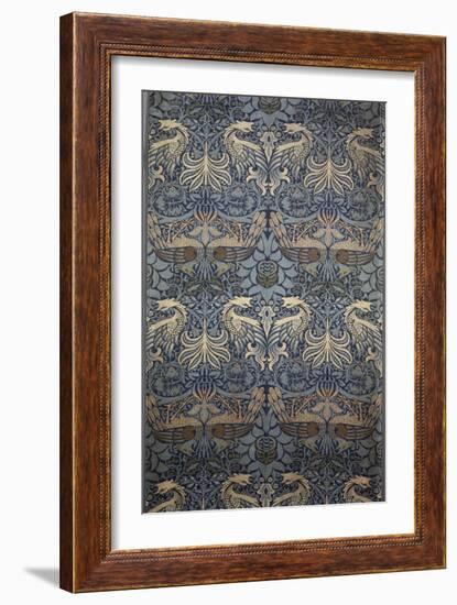 Tenture Peacock-William Morris-Framed Giclee Print