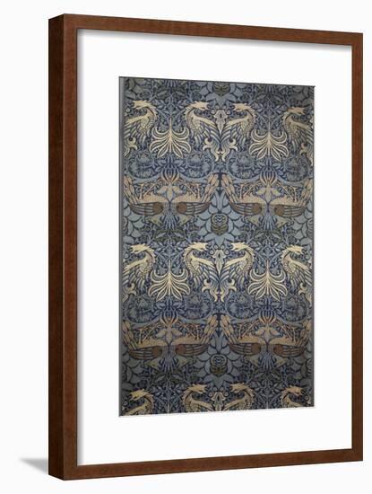 Tenture Peacock-William Morris-Framed Giclee Print