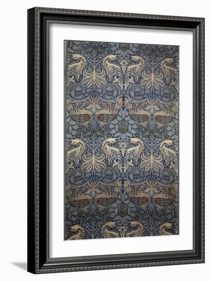 Tenture Peacock-William Morris-Framed Giclee Print