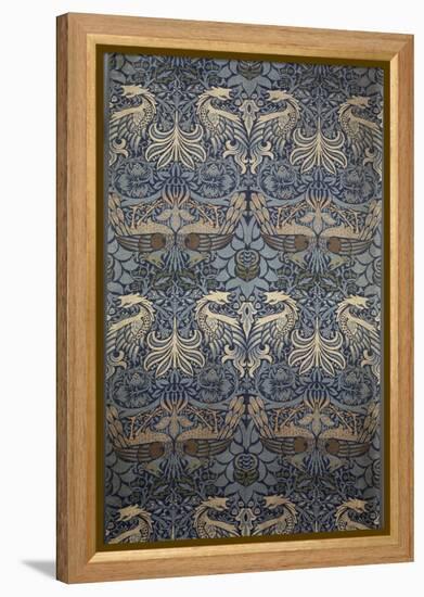 Tenture Peacock-William Morris-Framed Premier Image Canvas