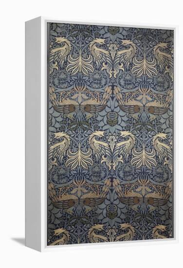 Tenture Peacock-William Morris-Framed Premier Image Canvas