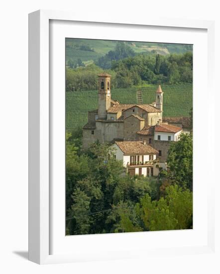 Tenuta La Volta, an Old Fortified Wine Cantina, Near Barolo, Piedmont, Italy, Europe-Newton Michael-Framed Photographic Print