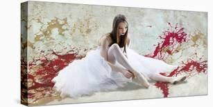 White Ballerina-Teo Rizzardi-Stretched Canvas