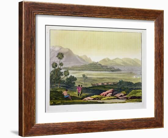 Teocalli, the Great Temple at Tenochtitlan, Mexico, Aztec-Gerolamo Fumagalli-Framed Giclee Print