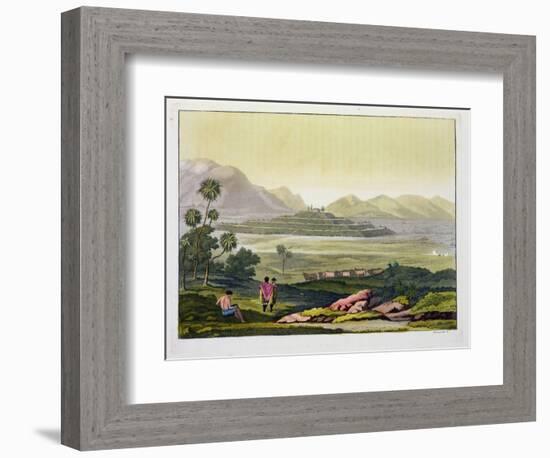 Teocalli, the Great Temple at Tenochtitlan, Mexico, Aztec-Gerolamo Fumagalli-Framed Giclee Print