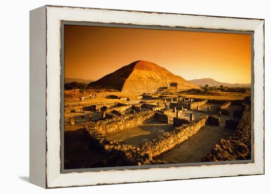 Teotihuacan's Pyramid of the Sun-Randy Faris-Framed Premier Image Canvas