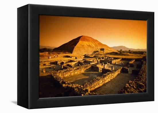 Teotihuacan's Pyramid of the Sun-Randy Faris-Framed Premier Image Canvas