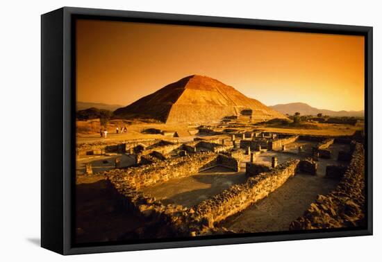 Teotihuacan's Pyramid of the Sun-Randy Faris-Framed Premier Image Canvas