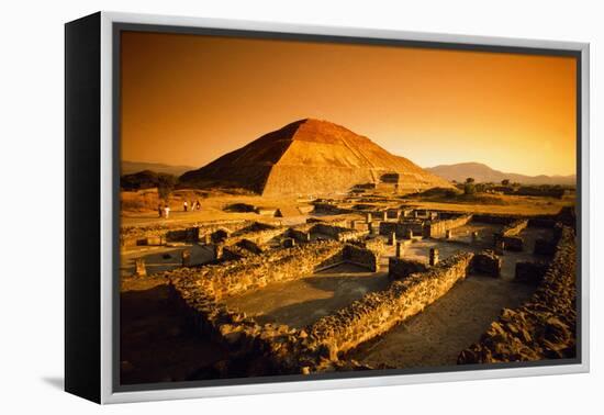 Teotihuacan's Pyramid of the Sun-Randy Faris-Framed Premier Image Canvas