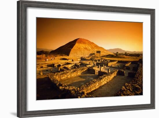 Teotihuacan's Pyramid of the Sun-Randy Faris-Framed Photographic Print