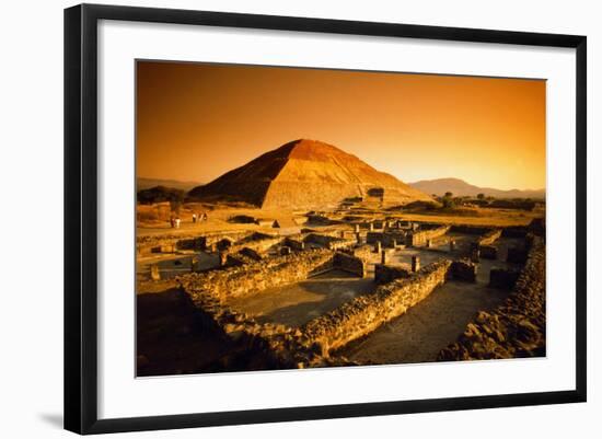 Teotihuacan's Pyramid of the Sun-Randy Faris-Framed Photographic Print