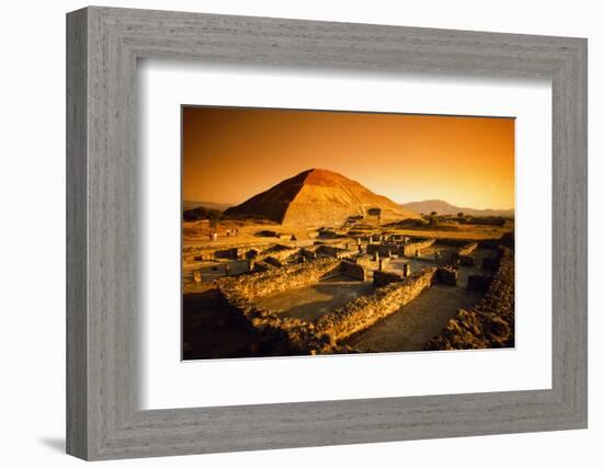 Teotihuacan's Pyramid of the Sun-Randy Faris-Framed Photographic Print