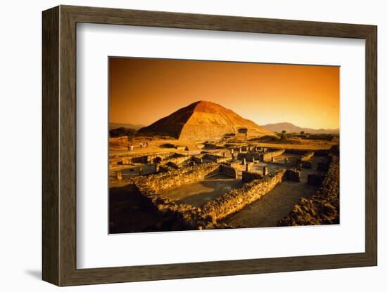 Teotihuacan's Pyramid of the Sun-Randy Faris-Framed Photographic Print