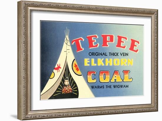 Tepee Elkhorn Coal-null-Framed Premium Giclee Print