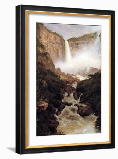 Tequendama Falls, Near Bogota, New Granada-Frederic Edwin Church-Framed Art Print