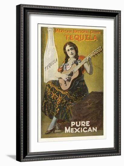 Tequila Advertisement-null-Framed Art Print