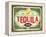 Tequila Bar Vintage Tin Sign for Mexican Traditional Alcohol Drink-lukeruk-Framed Premier Image Canvas