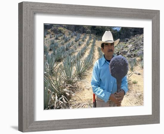 Tequila Plantation Worker, Mexico, North America-Michelle Garrett-Framed Photographic Print