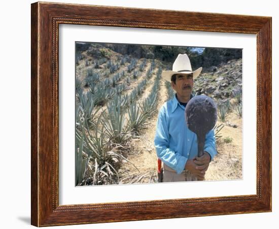 Tequila Plantation Worker, Mexico, North America-Michelle Garrett-Framed Photographic Print