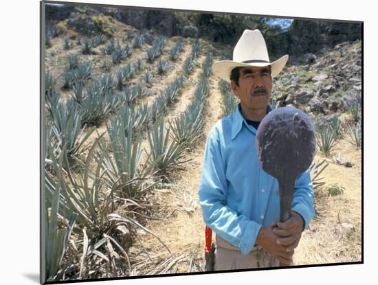 Tequila Plantation Worker, Mexico, North America-Michelle Garrett-Mounted Photographic Print