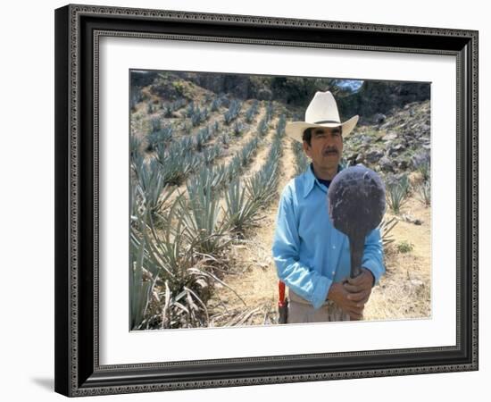 Tequila Plantation Worker, Mexico, North America-Michelle Garrett-Framed Photographic Print