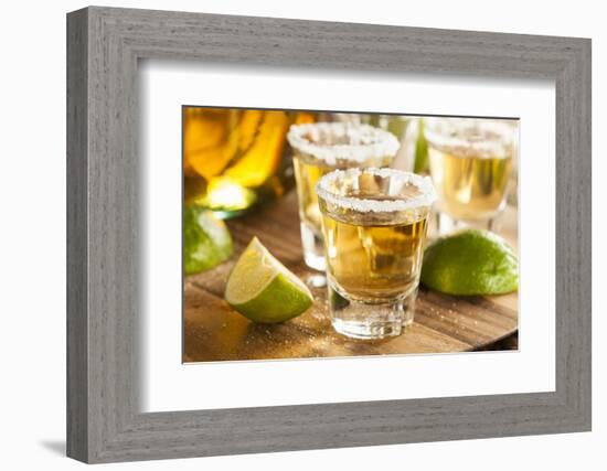 Tequila Shots with Lime and Salt-bhofack22-Framed Photographic Print