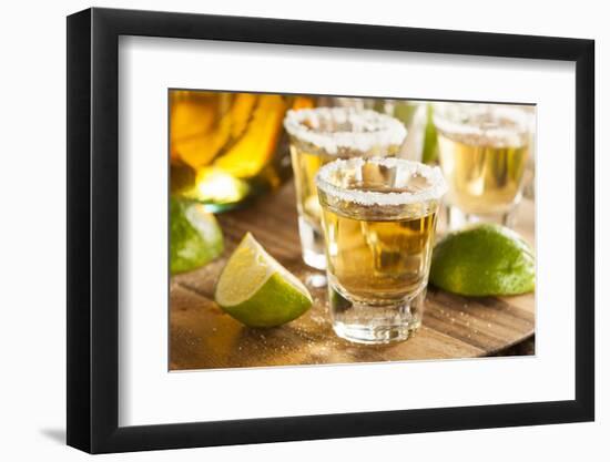 Tequila Shots with Lime and Salt-bhofack22-Framed Photographic Print