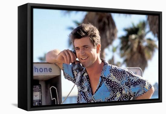 TEQUILA SUNRISE, 1988 directed by ROBERT TOWNE Mel Gibson (photo)-null-Framed Stretched Canvas