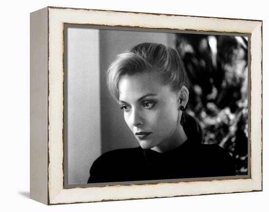 TEQUILA SUNRISE, 1988 directed by ROBERT TOWNE Michelle Pfeiffer (b/w photo)-null-Framed Stretched Canvas