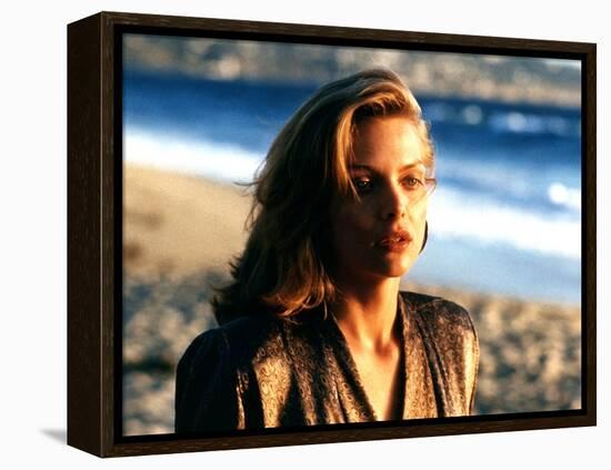 TEQUILA SUNRISE, 1988 directed by ROBERT TOWNE Michelle Pfeiffer (photo)-null-Framed Stretched Canvas