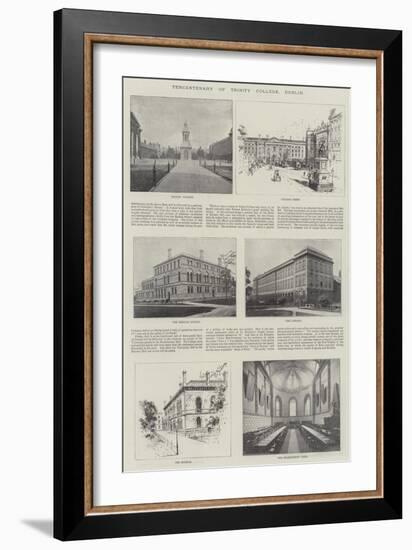 Tercentenary of Trinity College, Dublin-null-Framed Giclee Print