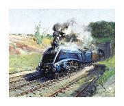 The Running Sheds of the Great Caerphilly and Vole-Tail Central Railway-Terence Cuneo-Premium Giclee Print