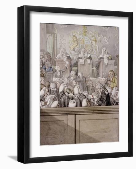Term Time or the Lawyers All Alive in Westminster Hall-Robert Dighton-Framed Giclee Print