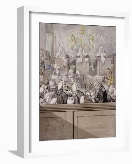 Term Time or the Lawyers All Alive in Westminster Hall-Robert Dighton-Framed Giclee Print