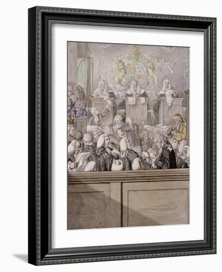 Term Time or the Lawyers All Alive in Westminster Hall-Robert Dighton-Framed Giclee Print