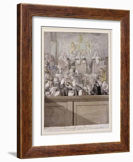 Term Time - or the Lawyers All Alive in Westminster Hall-Robert Dighton-Framed Giclee Print