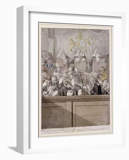 Term Time - or the Lawyers All Alive in Westminster Hall-Robert Dighton-Framed Giclee Print