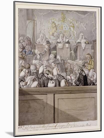 Term Time - or the Lawyers All Alive in Westminster Hall-Robert Dighton-Mounted Giclee Print