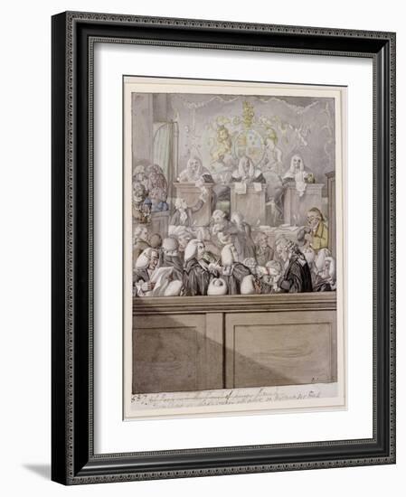 Term Time - or the Lawyers All Alive in Westminster Hall-Robert Dighton-Framed Giclee Print