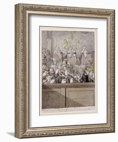 Term Time - or the Lawyers All Alive in Westminster Hall-Robert Dighton-Framed Giclee Print