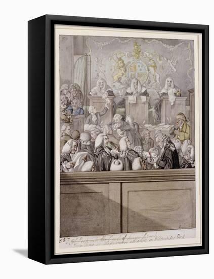Term Time - or the Lawyers All Alive in Westminster Hall-Robert Dighton-Framed Premier Image Canvas